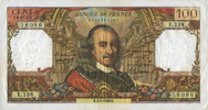 NOTES OF THE BANQUE DE FRANCE Banque de France. Billet. 100 francs, Corneille, 3.2.1966