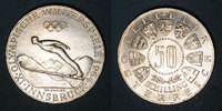 EUROPE Autriche. République. 50 schilling 1964. 9e Jeux Olympiques à Innsbruck