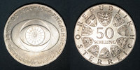 EUROPE Autriche. République. 50 schilling 1974. 50e anniversaire de la Radio autrichienne