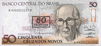 OTHER FOREIGN NOTES Brésil. Billet. 50 cruzeiros (1990) Foto