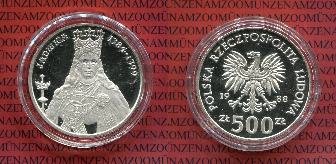 Polen Poland Zloty Silber Polen Zloty Silber Jadwiga Hl