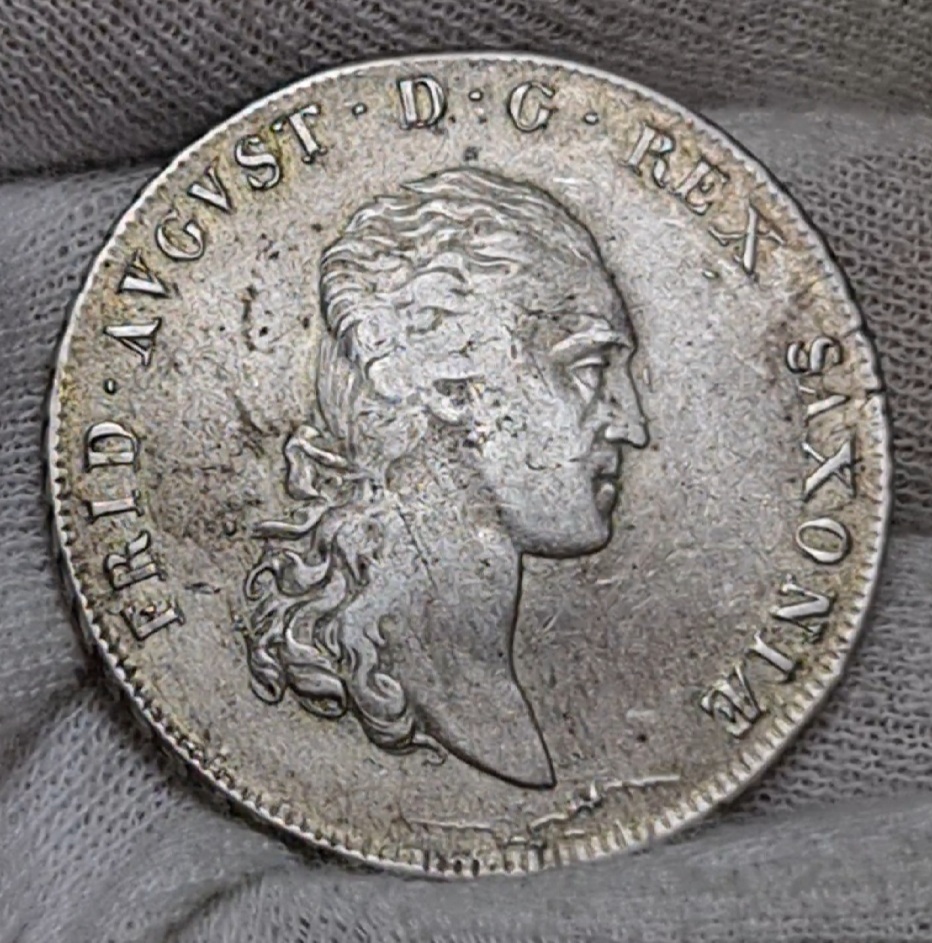 Sachsen Taler 1808 S G H Friedrich August III König sehr schön