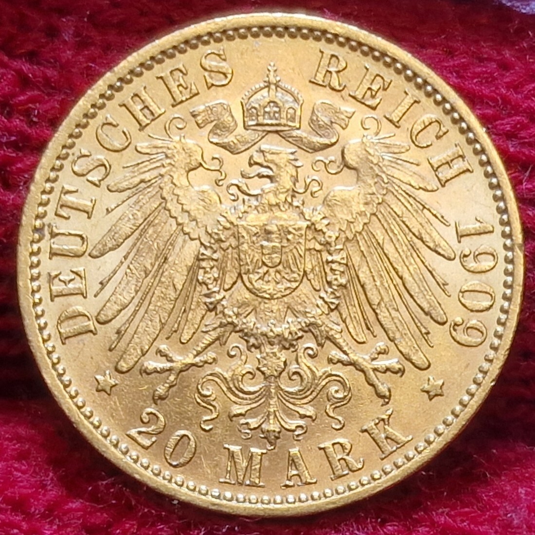 Germany Deutschland Preußen Prussia 20 Mark 1909 J Wilhelm II in