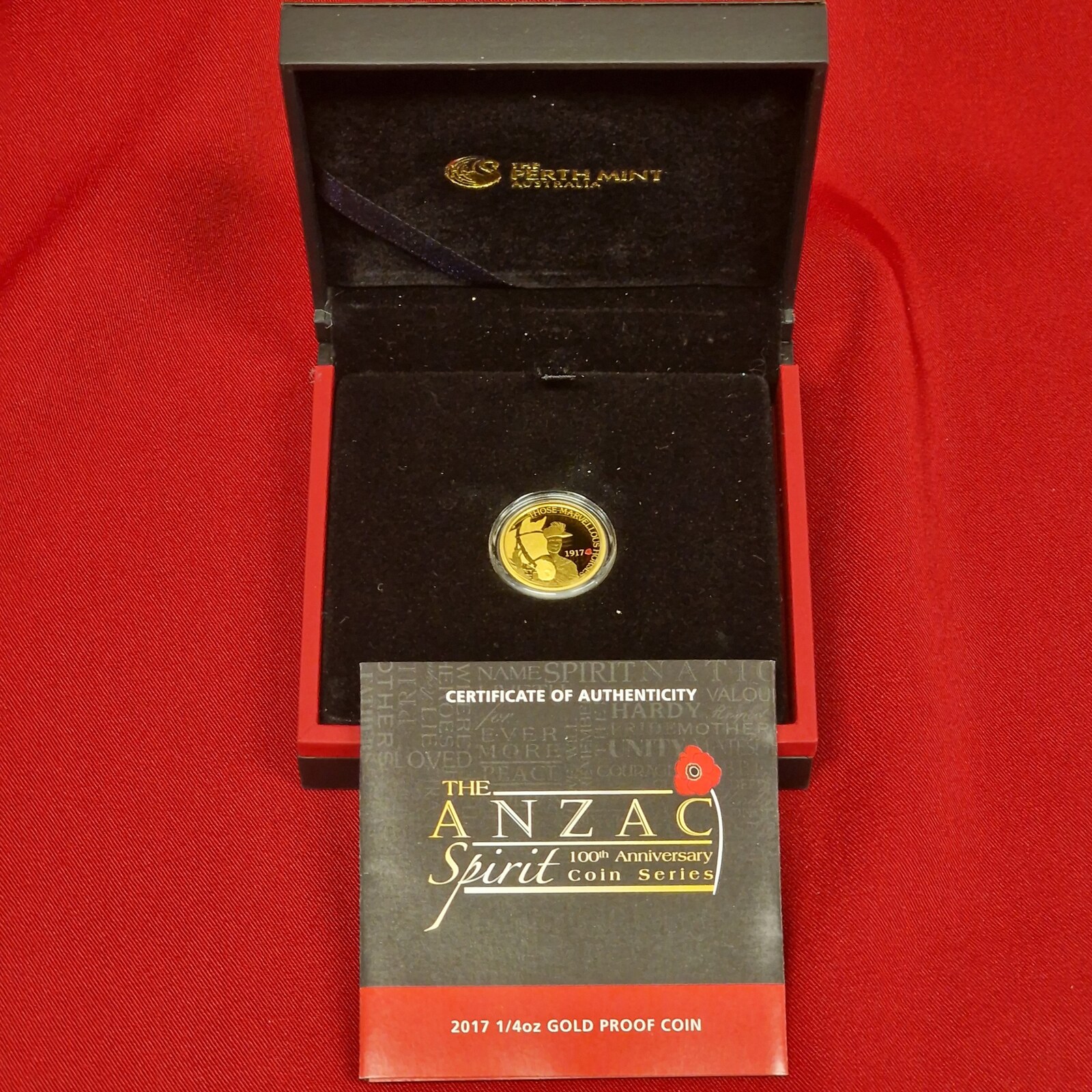 Australien Dollar Goldm Nze Oz Gold Proof Coin The Anzac