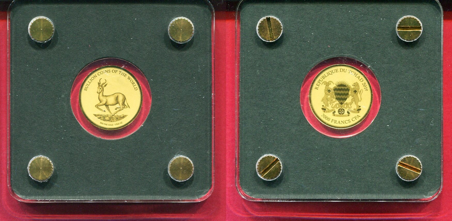 Tschad Francs Cfa Buillion Coins Of The World Springbock Pp