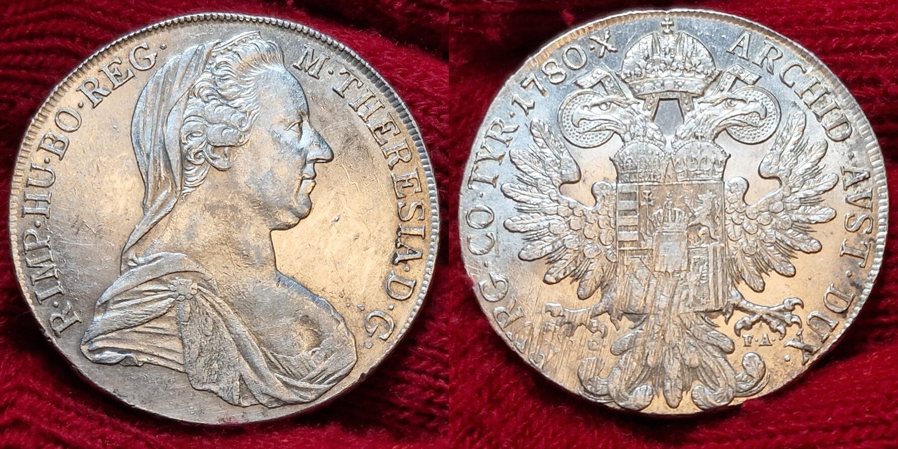 Österreich Haus Habsburg RDR Taler 1780 IC FA Wien Maria Theresia 1740