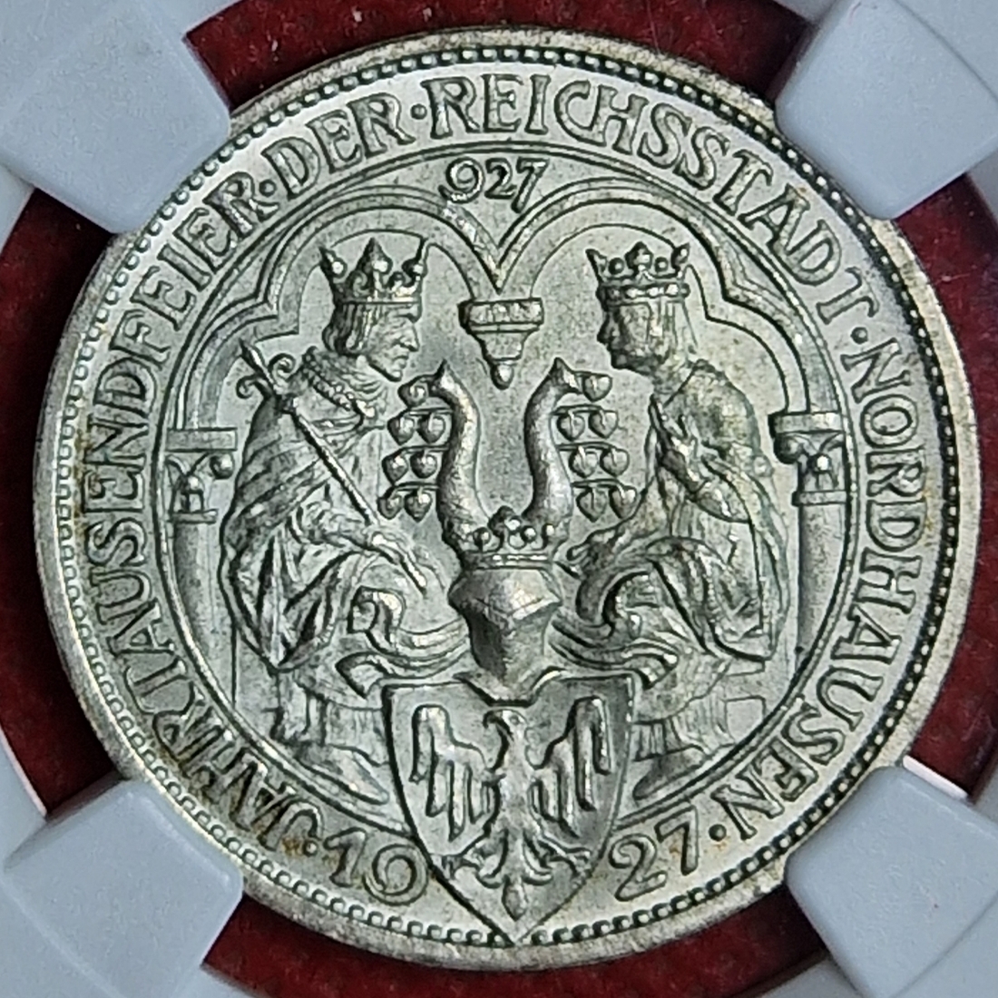 Germany Weimarer Republik Deutschland 3 Mark 1927 A Jahrtausendfeier