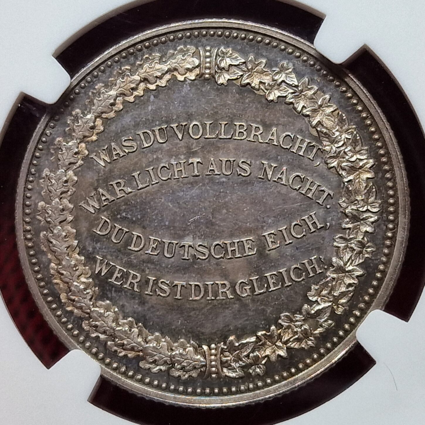 Deutschland Germany Kaiserreich Preußen Silvermedal Silbermedaille 1898