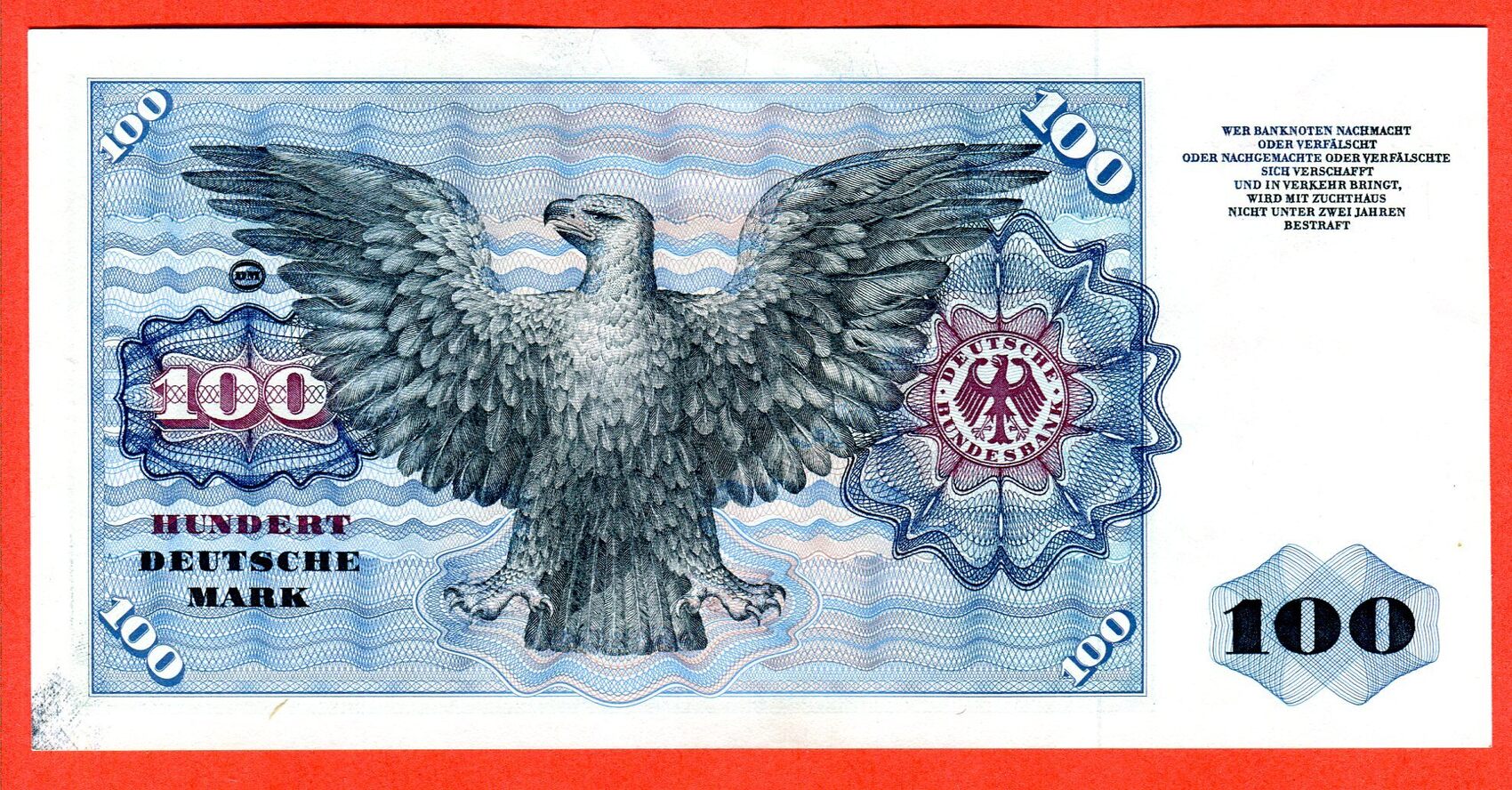 BRD Deutsche Bundesbank 100 DM Deutsche Mark Banknote 1960 Kosmograph