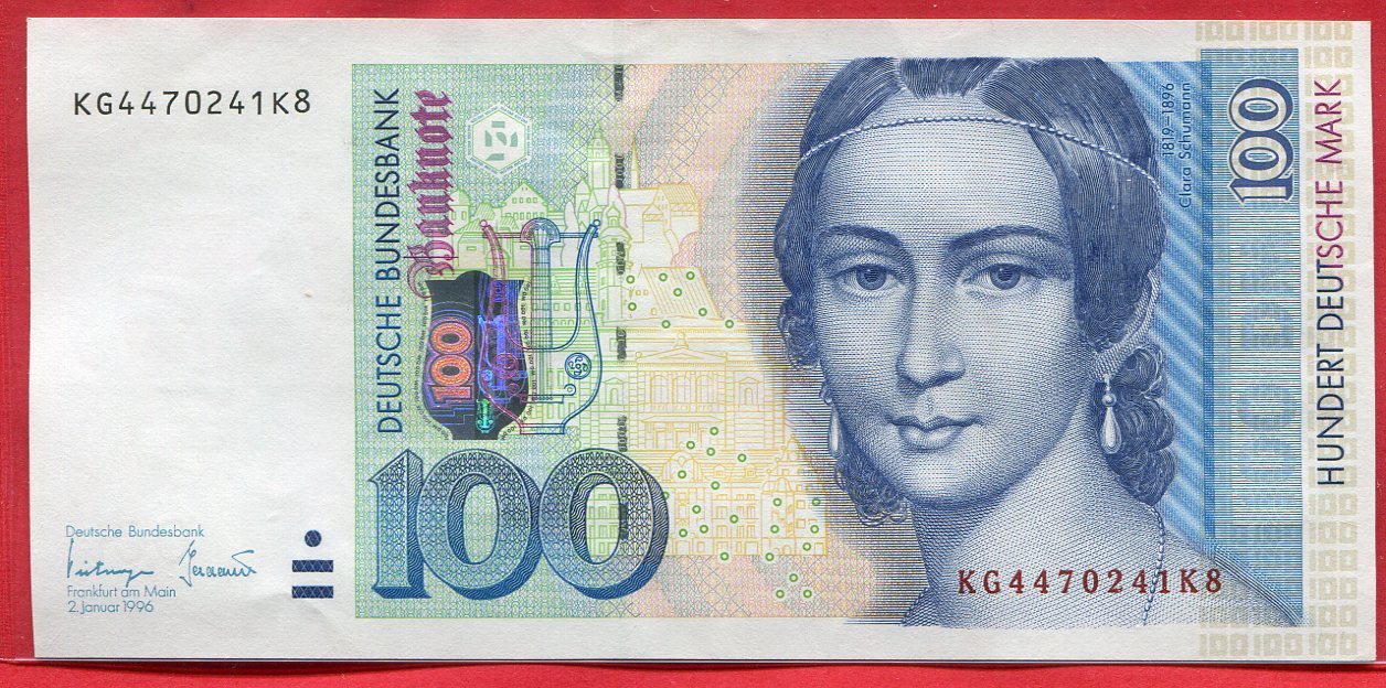 Bundesrepublik Deutschland Deutsche Mark Clara Schumann