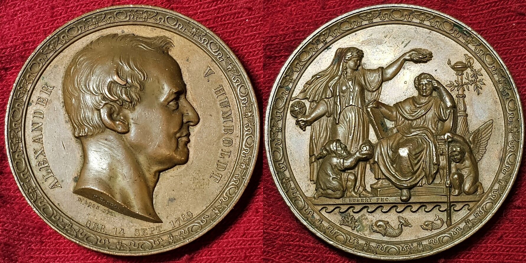 Deutschland Germany Kaiserreich Preu En Bronzemedaille Alexander