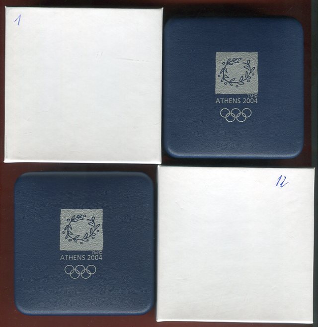 Griechenland 12 X 10 Euro Silber XXVIII Olympische Sommerspiele 2004