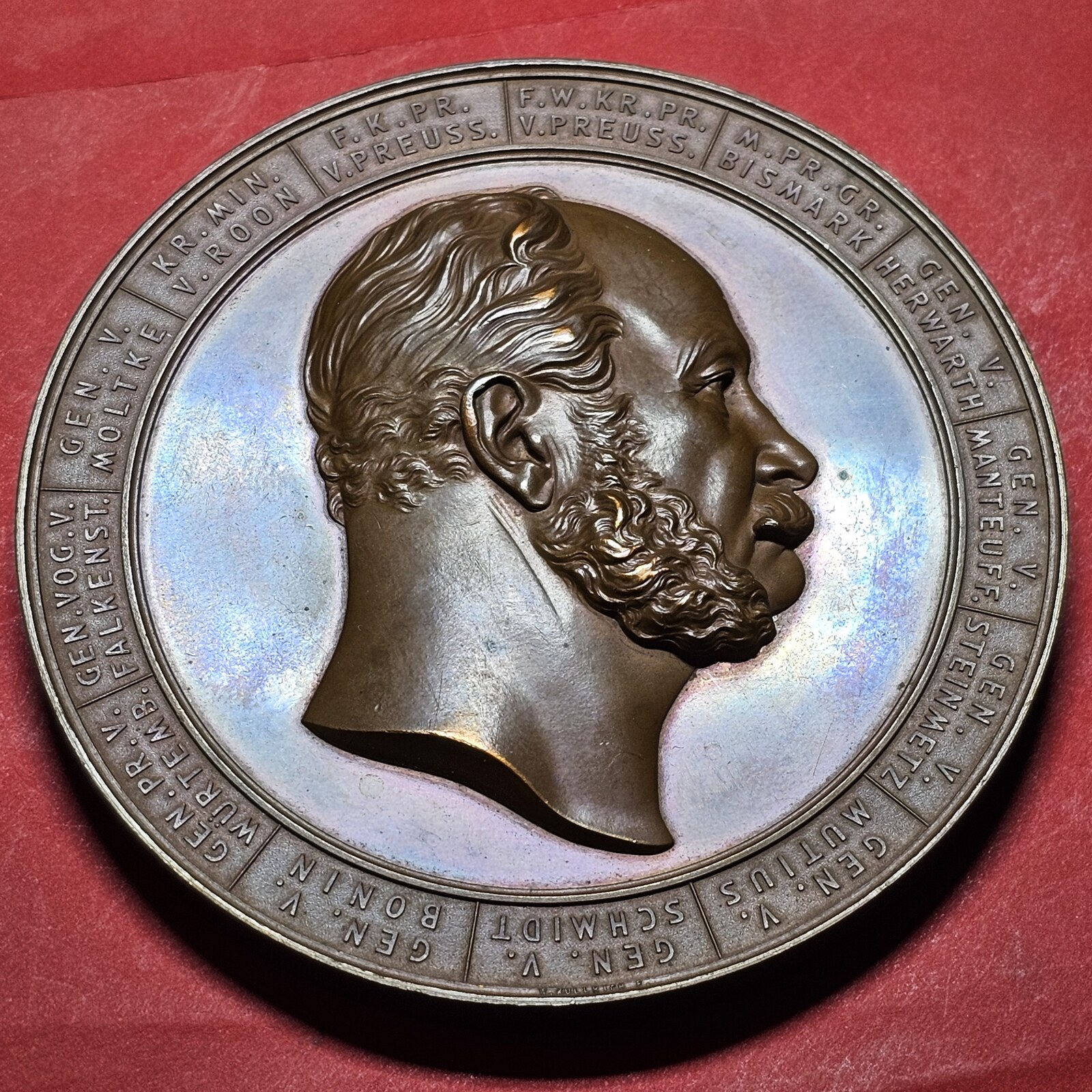 Brandenburg Preußen Königreich Große Bronzemedaille 1866