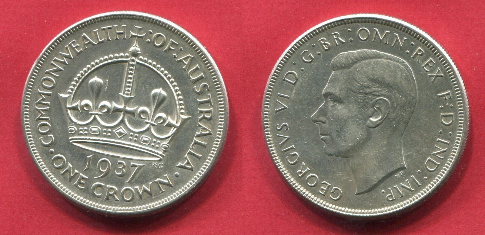 Australien Australia Crown 1937 George VI Coronation Vz MA Shops