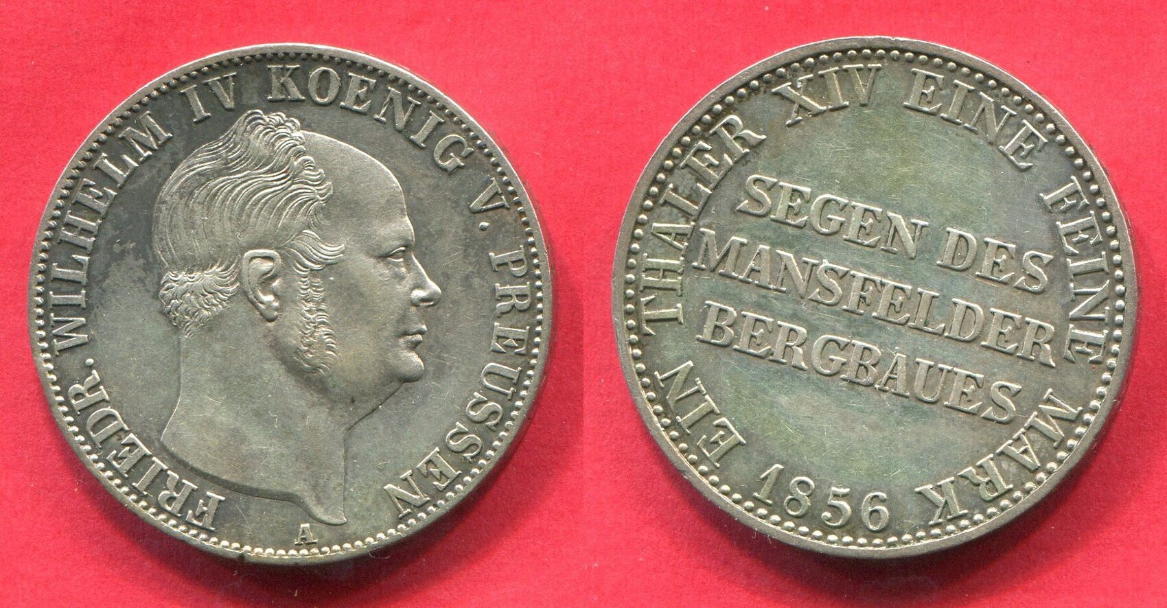 Preußen Königreich 1 Taler Vereinstaler 1856 A Friedrich Wilhelm IV