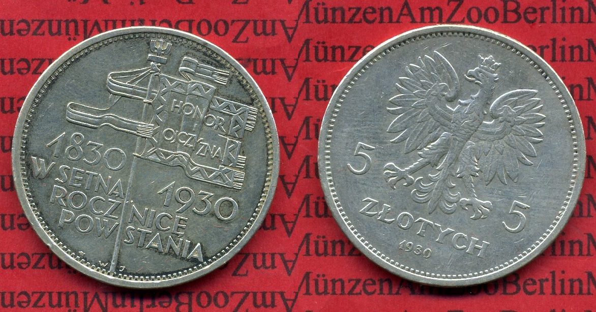 Zloty Polen Polen Zloty Jahre Polnischer Aufstand F