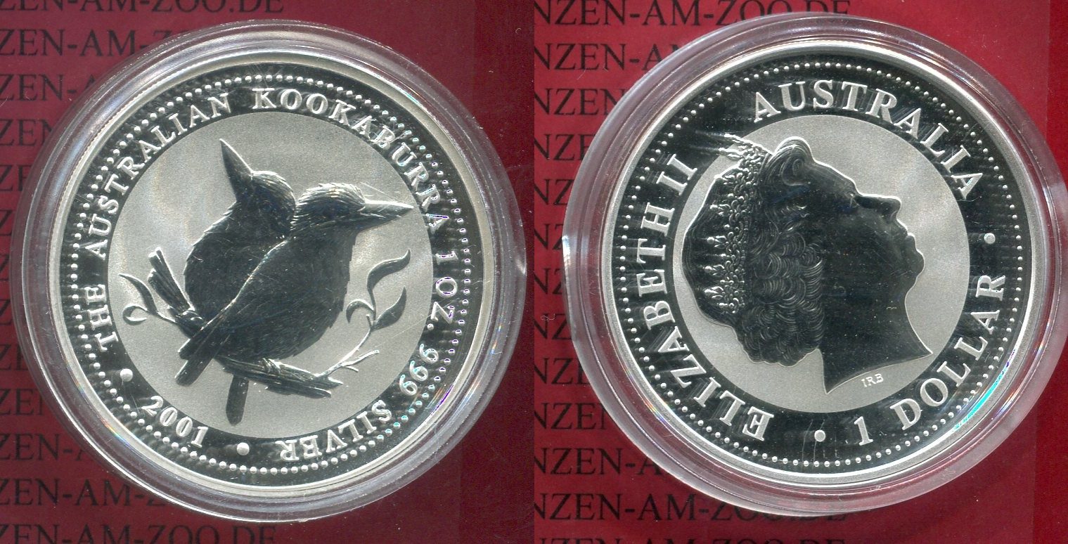 Australien Australia Dollar Kookaburra Unze Silber Australien