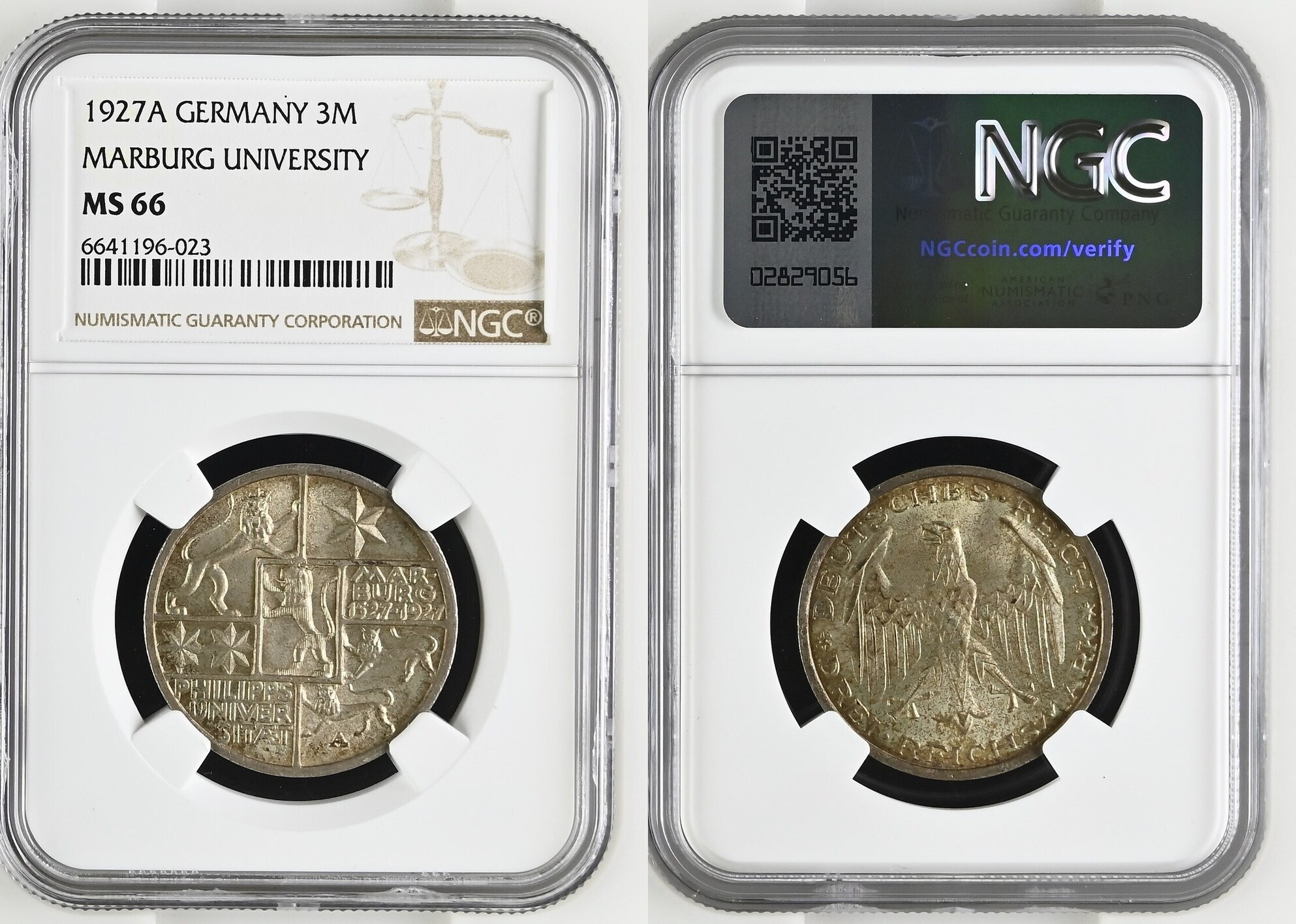 Deutschland Weimarer Republik 3 Mark bzw Reichsmark Silbermünze 1927