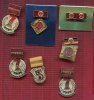 DDR GDR Eastern Germany Lot von 7 Abzeichen Lot von sieben Abzeichen der DDR siehe Bild