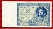 Polen Republik 5 Zloty Zlotych Polen 5 Zloty 1930 Ser. BE Mädchenkopf Изображение