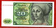 BRD,Deutsche Bundesbank 20 DM Deutsche Mark Geige BRD Deutsche Bundesbank, 20 DM Deutsche Mark 1970, Geige Flöte / Dürer E. Tucher