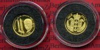 Niue Minigoldmünze 25 Dollars Mini Goldmünze 1/25 Unze Niue 25 Dollars 1996 Wernher von Braun 1/25 Unze Gold PP Bild