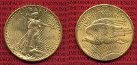 USA 20 Dollars Gold St. Gaudens Double Eagle USA 20 Dollars Double Eagle 1922 Gold St. Gaudens Typ vz-prfr. nicht gereinigt