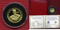 Sierra Leone 100 Dollars mit Diamant Gold Sierra Leone 100 Dollars 1997 Diamond Victoria Coin, PP mit Box und Zert.