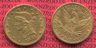 USA 10 Dollars Goldmünze Eagle Coronet Head USA 10 Dollars Liberty, Frauenkopf, 1881 o. Mzz. Coronet Head Gold