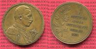Kaiserreich Preußen Bro Medaille 50,5 mm, 54,6 g Medaille Preußen 1. Deutsche Militär Wettkämpfe Berlin 1914, Wilhelm II.