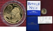 Frankreich 20 Euro Gold, 1/2 Unze Feingold Frankreich 20 Euro Gold 2002 Märchenserie, Blanche Neige, Schneewittchen PP OVP