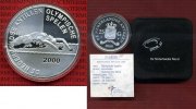Niederländische Antillen 25 Gulden Silbermünze Niederländische Antillen 25 Gulden 2000 Olympische Spiele Sydney Schwimmen Bild
