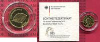 Deutschland BRD 20 Euro Goldmünze Deutschland BRD 20 Euro 2011 J Buche 1/8 Unze Gold