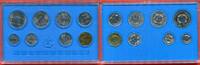 DDR GDR Eastern Germany Kursmünzensatz 1 Pfennig bis 5 Mark DDR Kursmünzensatz 1982 1 Pfennig bis 5 Mark Brandenburger Tor BU Stgl.