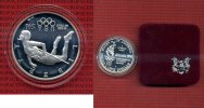 USA 1 Dollar Commemorative Silber USA 1 Dollar 1996 XXVI Olympiade Atlanta Box Kapsel Hochsprung 写真
