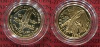 USA 5 Dollars USA 5 Dollars 1987, Verfassung Gold PP We The People in Kapsel