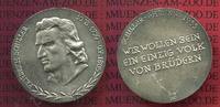 DDR Auszeichnung Friedrich Schiller Ehrung 1955 DDR Schiller Ehrung 1955 Silbermedaille 900 Silber