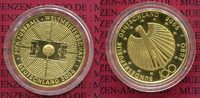 Deutschland BRD Germany FRG 100 Euro Gold 1/2 Unze Feingold German 1/2 ounce gold coin 2005 soccer world championship with capsule