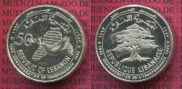 Libanon Silber Piedfort medaille Libanon AG Piedfort Medaille 1993 50 Jahre Staatsgründung Selten !