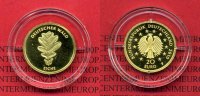 Deutschland BRD 20 Euro Goldmünze 1/8 Unze Deutschland BRD 20 Euro Gold 2010 F Wald Eiche Stgl. OVP 1/8 Unze