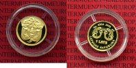 Lettland 1 Lats 999 Goldmünze 1/25 Unze Lettland 1 Lats Goldmünze 2005 1/25 Unze Jugendstil in Riga PP Bild