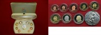 Vatikan, Vatican Euro Kursmünzensatz Offiziell, 3,88 Euro Vatikan Kursmünzensatz KMS 2003 PP Papst Johannes Paul II. mit Silbermedaille