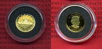 Kanada, Canada 50 Cents Minigold Münze 1/25 OZ Kanada 50 Cents 2005 Gold 1/25 Unze Kanu Bild