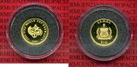 Samoa 10 Tala 999 Goldmünze 1/25 Unze Samoa 10 Tala Goldmünze 2005 1/25 Unze Fußball WM Deutschland Bild