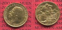England Great Britain UK Australien Sovereign Goldmünze England 1914 Sovereign England Goldmünze Georg VI. for Australia Melbourne