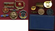 DDR GDR Eastern Germany Lot von 6 Orden bzw. Abzeichen Lot von sechs Abzeichen bzw. Orden der DDR siehe Bild