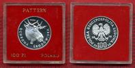 Polen, Poland 100 Zloty Probe Polen 100 Zlotych 1978 Probe bedrohte Tierwelt, Elch