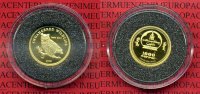Mongolei, Mongolia 1000 Togrog Goldmünze, 1/25 Unze Mongolei 1000 Tugrik 2005, 1/25 Unze Gold, Uhu, Owl, Eule, Endangered Wildlife Bild