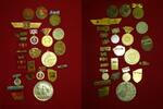 DDR GDR Eastern Germany Lot von 26 Orden und Abzeichen Lot von 26 Abzeichen bzw. Orden der DDR siehe Bild