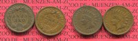 USA 2 x 1 Cent Indianerkopf USA 2 x 1 CentIndianerkopf indian head 1880, 1902 Lot Bild